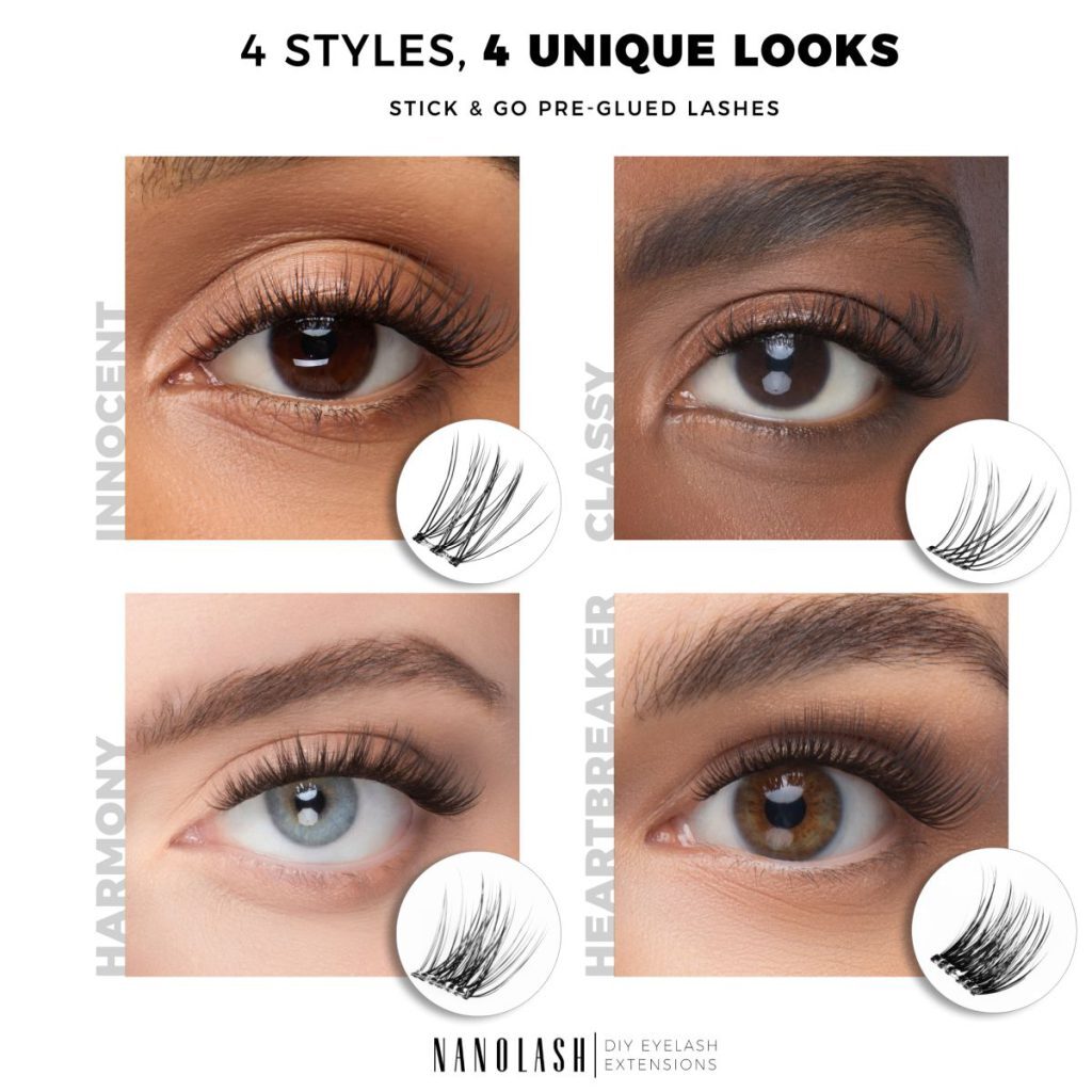 Cílios postiços DIY Pré-coladas nanolash